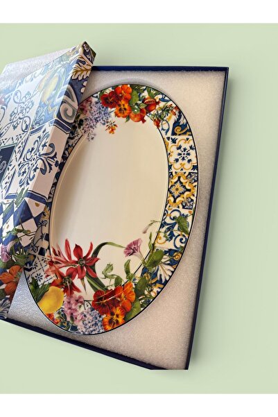 618 CONCEPT Italy Garden Large Plate 32X22 cm