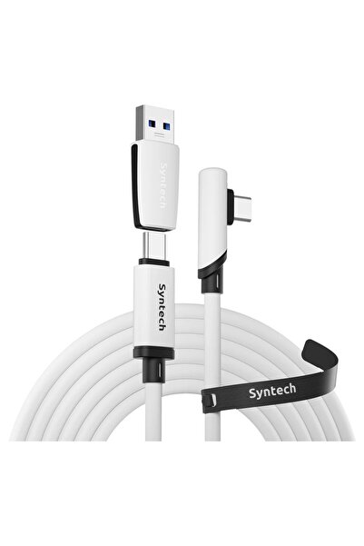 SYNTECH 16FT VR Link Kablosu Meta Quest 3/3S/2/Pro ve Pico 4 Uyumlu USB 3.0 P...