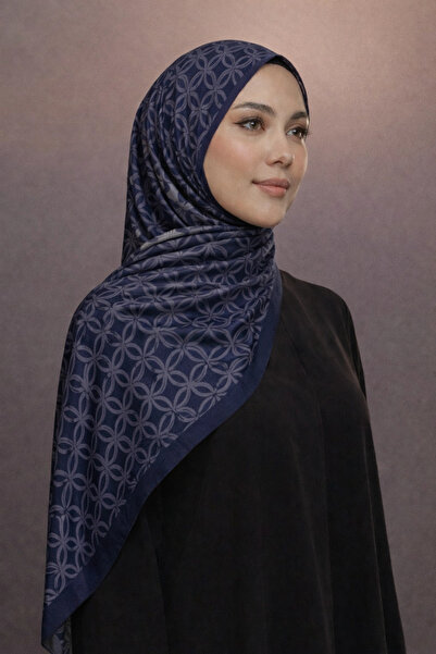Mavi İpek Navy Blue Series Soft Cotton Shawl D1