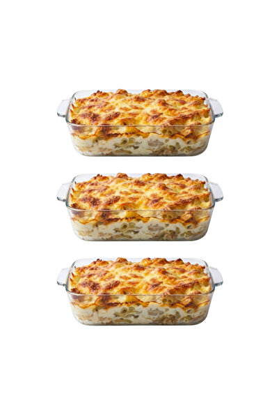 Generic Bechamel serving mold set for lasagna, potato balls or bechamel - 3 p...