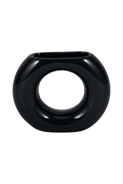 Sagebrook Home مزهرية سيراميك على شكل دونات