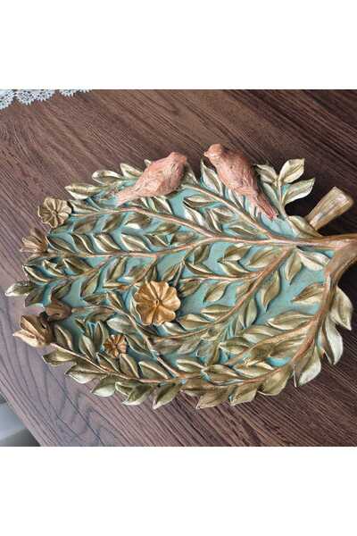 Yzc Store Kuş Yaprak El Yapımı Şekerlik Lokumluk