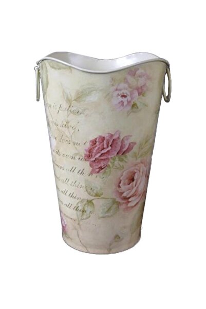 Goliat Ocynkowana Osłonka Dekoracyjna z Motywem Kwiatowym 25x15cm - Większa W...