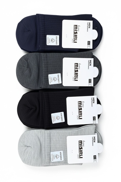 Katmirra 12-Pack Kıraç Egyptian Half Ankle Luxury Combed Cotton Seamless Men'...