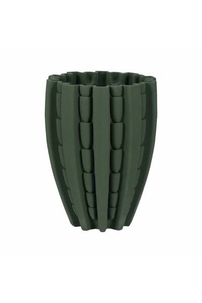 Sagebrook Home مزهرية مطبوع ثلاثية الأبعاد من ليكلاند، لون أخضر