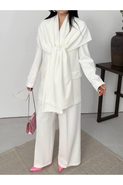 ZF BUTİK Set cu detalii de pelerină pentru femei