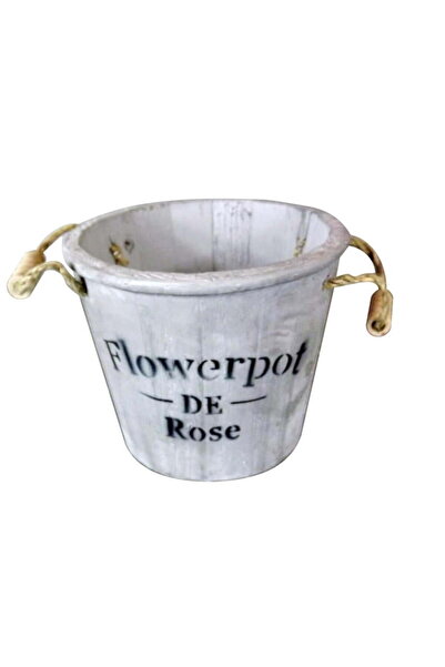 Goliat Drewniana szara osłonka z uchwytami ze sznurka 14x19 cm