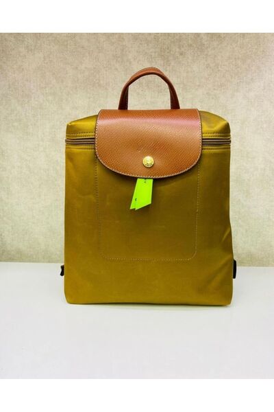 gül sezgin butik Women's Mustard Brown Waterproof Backpack with Cover - Bag