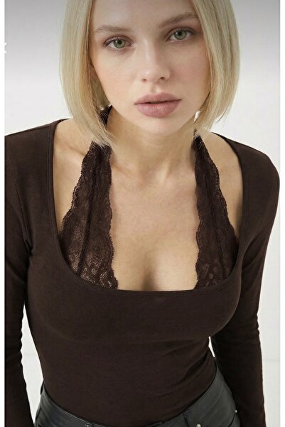 4Soul Black Tie-Up Lace Gothic Long Sleeve 95% Ultra Soft Cotton Blouse
