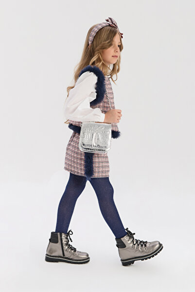 Tyess حقيبة فضية للبنات