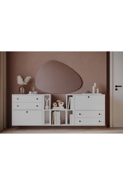 nettrends.net the new trend of shopping Beyaz 4 Çekmeceli Çok Amaçlı Dolap, R...