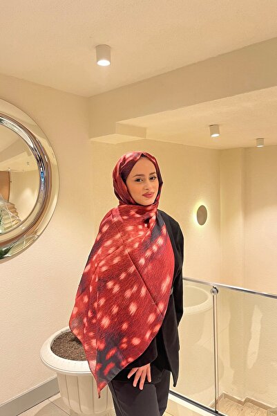 YILDIZ SCARFS Ceylan Bambi Patterned Cotton Soft Shawl