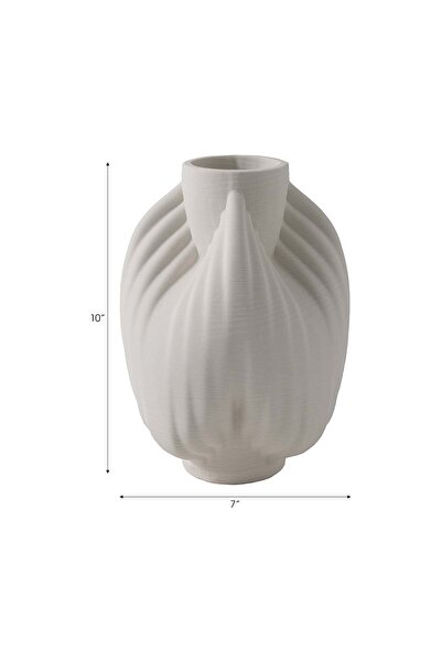 Sagebrook Home ECHO 3D PRINTED VASE
