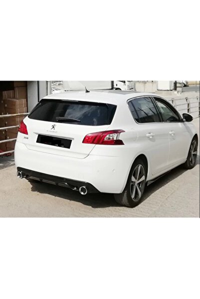 Tuning Vadisi Peugeot 308 Egzoz Görünümlü Difüzör Parlak Siyah 2013-2021 arası