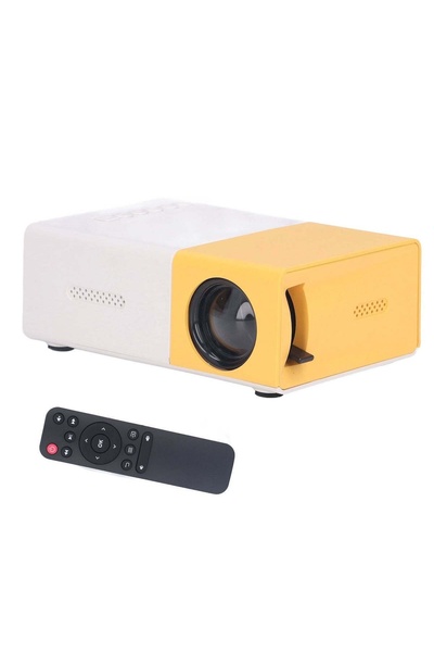 FOXMAG24 Proiector LED mini portabil, 1080P, HDMI, USB, set cu telecomandă, 8...