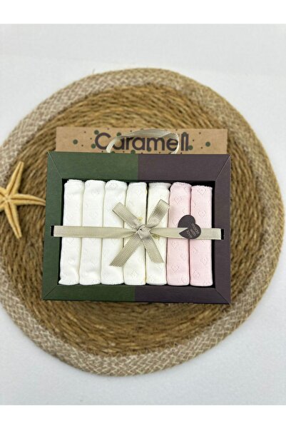 Caramell Patterned Combed Cotton Baby Mouth Wipes 7 Pack 2025