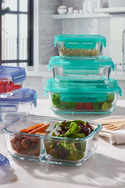 Paşabahçe 2'li Lockie Lock Saklama Kabı 640 cc Yeşil