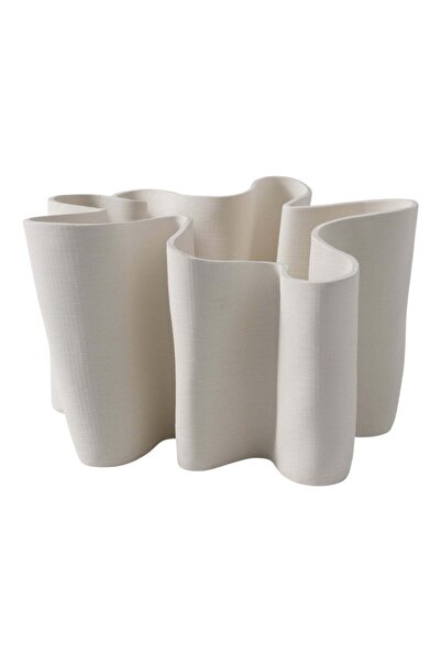 Sagebrook Home مزهريات زخرفية من البورسلين بتقنية الطباعة ثلاثية الأبعاد ذات ...