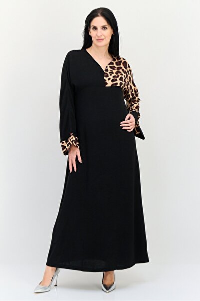 Ulyashova Women Animal Pattern Maxi Dress, Multicolor