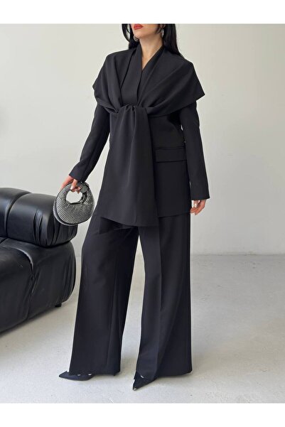 ZF BUTİK Γυναικείο Σετ με Λεπτομέρεια Κάπας