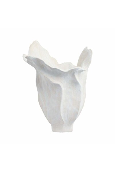 Sagebrook Home مزهرية سبادينا من الخزف، لون عاجي