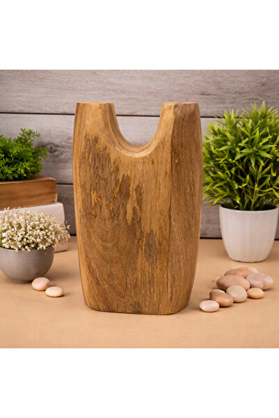 Roots Furniture Carved Wood Vase