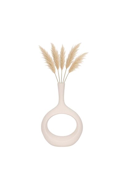 Sagebrook Home ROUGH TEXTURE ROUND CUT OUT VASE