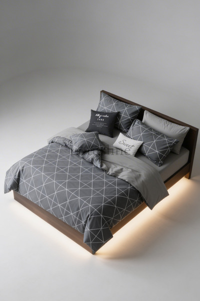 Lotusline Double Duvet Cover Set - Reversible Set 1. Quality Fade-Resistant F...