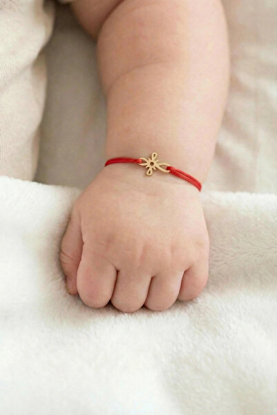 Briolet Gold Bratara din aur 14k cu snur reglabil, model cruce, bebelusi/copii