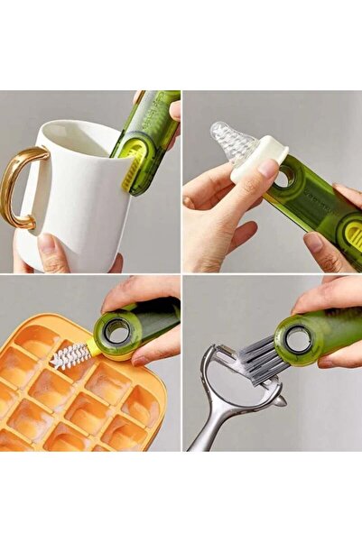 Twin Store 3 Functional Multi-Purpose Cleaning Brush Kitchen-Bathroom-Vehicle...