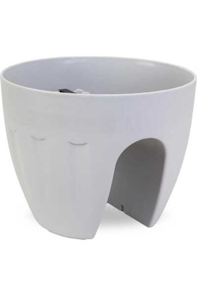 Goliat Doniczka na Balustradę Mrozoodporna și UV-Odporna Szara 20x26 cm LS700...