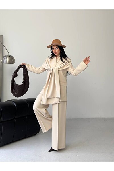 ZF BUTİK Women's Cape Detailed Set