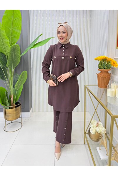 GK Button Detailed Tunic Set