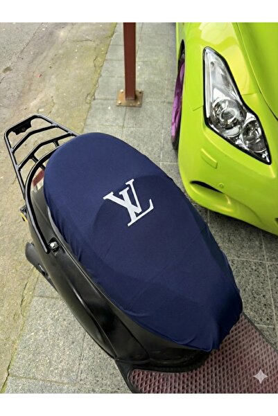 Vemaks Oto Aksesuar Patterned Printed Combed Cotton Motorcycle Seat Cover
