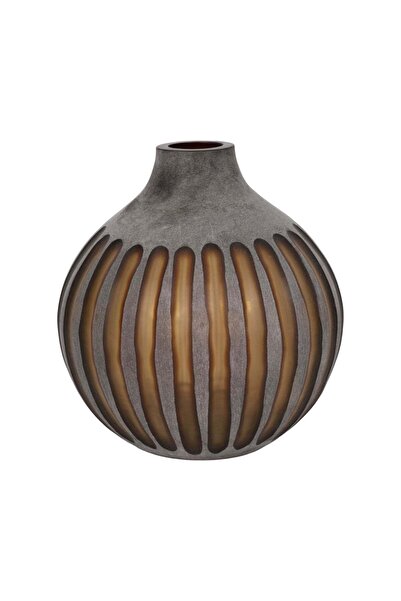 Sagebrook Home 12" Abbot Medium Green/Grey Glass Vase