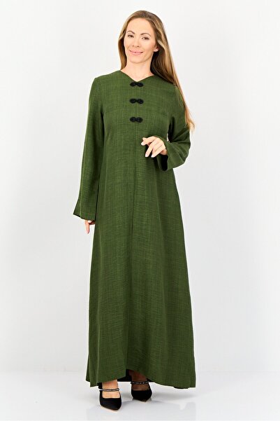 Ulyashova Women Textured Maxi Dress, Green