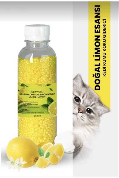 Electron Kedi Kumu ve Tuvaleti Koku Giderici Granül LİMON– 250 ml