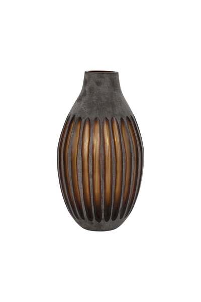 Sagebrook Home 17" ABBOT LARGE GREEN/GREY GLASS VASE