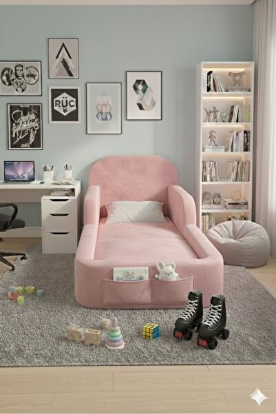 SABY Luxury Baza ve Başlıklı Montessori Full Sünger Yatak Seti 90 x 190 cm