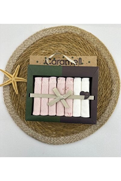 Caramell Patterned Combed Cotton Baby Mouth Wipes 7 Pack 2025