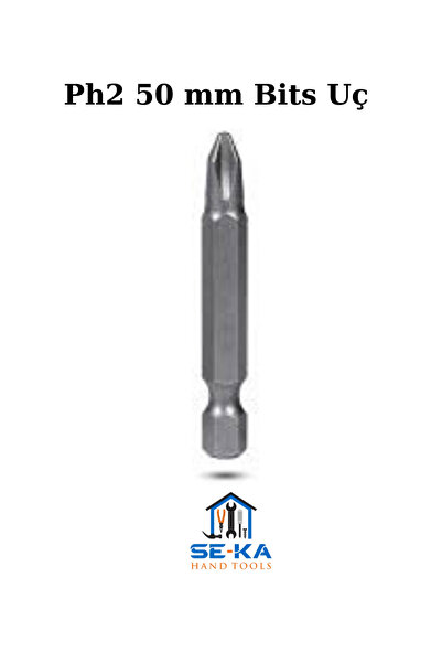 SEKA HAND TOOLS PH2 50mm bist uç 10 adet kaliteli mıknatıslı 1. Sınıf profosy...