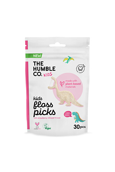 The Humble Co. Humble Corn Starch Floss Picks - Kürdanlı Diş İpi 30 pcs - Çoc...