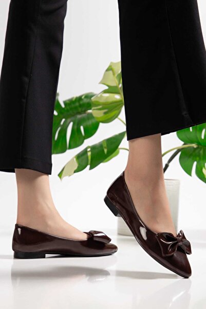 SHESTORE pantofi de damă cu fundă, casual, închiși balerini