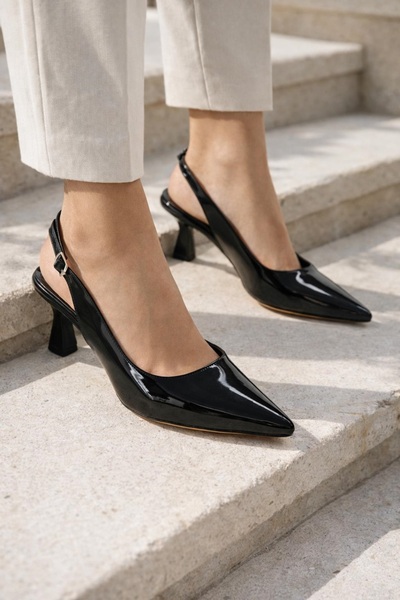 DORA Gaıza Small Buckle Low-Cut Daily Wear Pointed Toe Stiletto Women's Shoes...