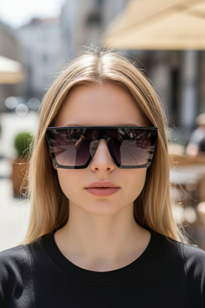 De Valentini Wide Corner Model Bone Women's Sunglasses