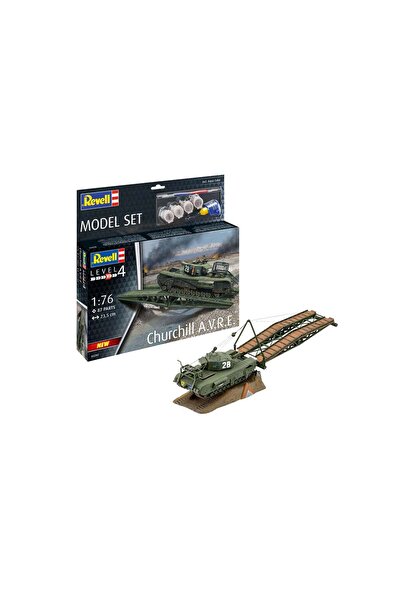 REVELL Kit machetă vehicul militar Churchill A.V.R.E. scară 1:76