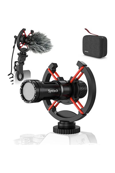 SYNTECH Yönlü Shotgun Mikrofon – Kamera, Telefon, YouTube ve Vlog İçin Harici...