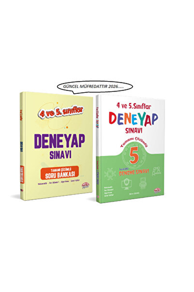Editör Yayınevi 4-5. Sınıf Deneyap Tamamı Çözümlü Soru Bankası + Tamamı Çözüm...