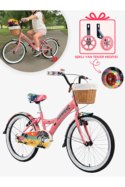Mach 20 Jant Summer Çocuk Bisiklet 6-10 Yaş & Hediye Işıklı Destek Tekerleği