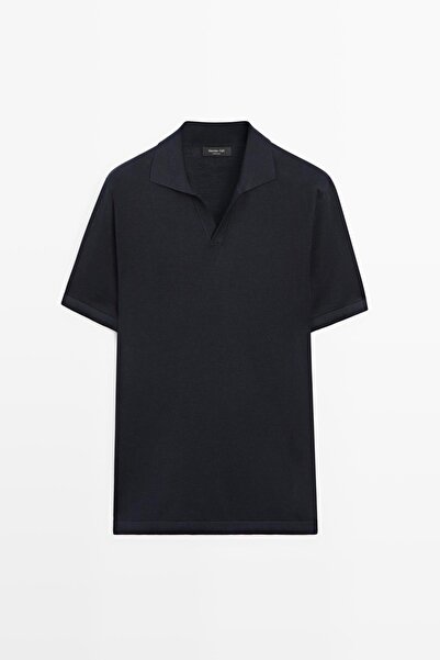 Massimo Dutti Polo shirt with V-neck